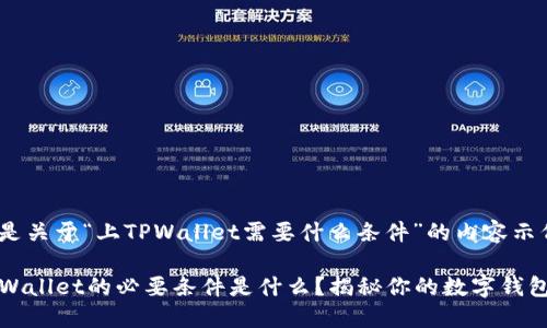 下面是关于“上TPWallet需要什么条件”的内容示例。

上TPWallet的必要条件是什么？揭秘你的数字钱包之路