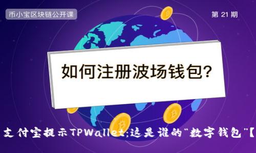 支付宝提示TPWallet：这是谁的“数字钱包”？