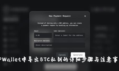 TPWallet中导出BTC私钥的详细步骤与注意事项